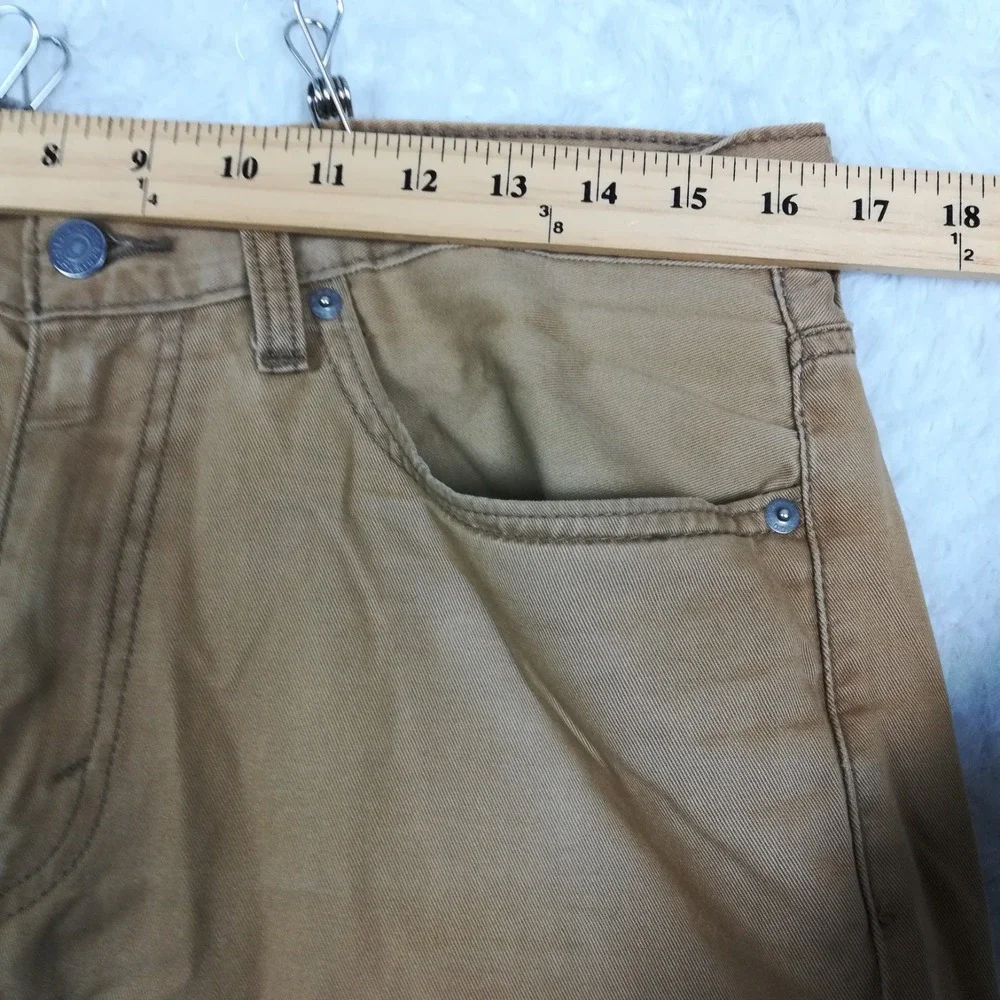 Levi's Mens Jeans 514‎ Straight Leg Regular Fit Brown Soft Washed Twill 33x32